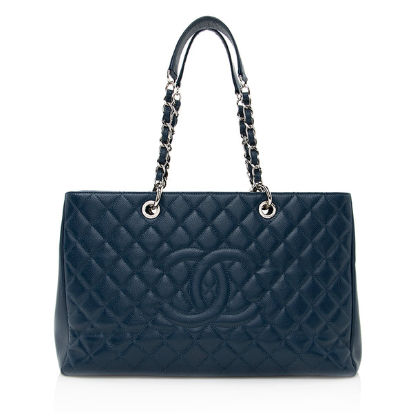 Chanel Caviar Leather XL Grand Shopping Tote (SHF-20114)