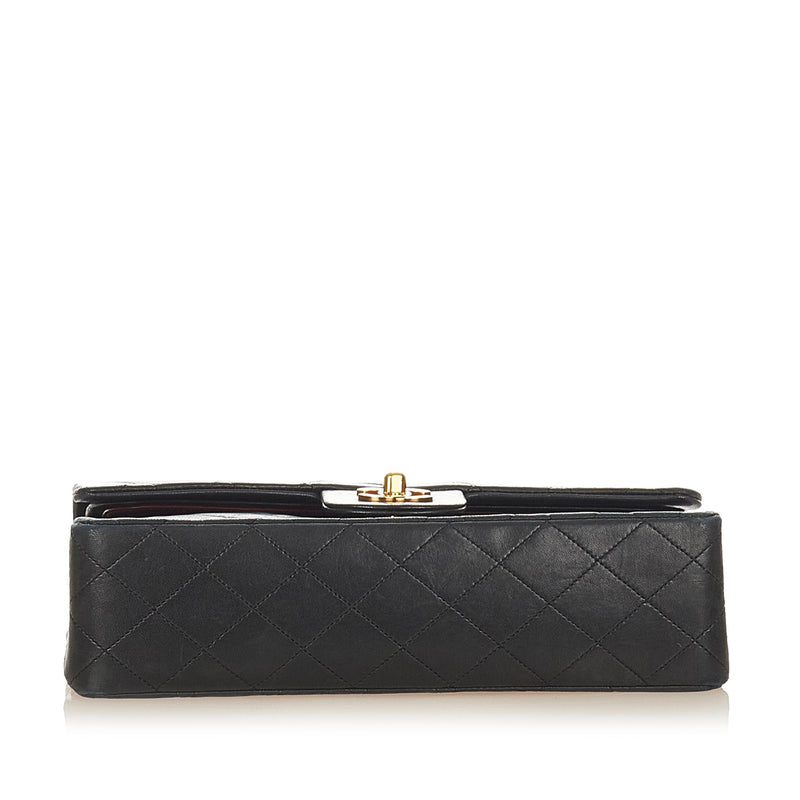 Chanel Classic Medium Lambskin Leather Double Flap Bag (SHG-28016)