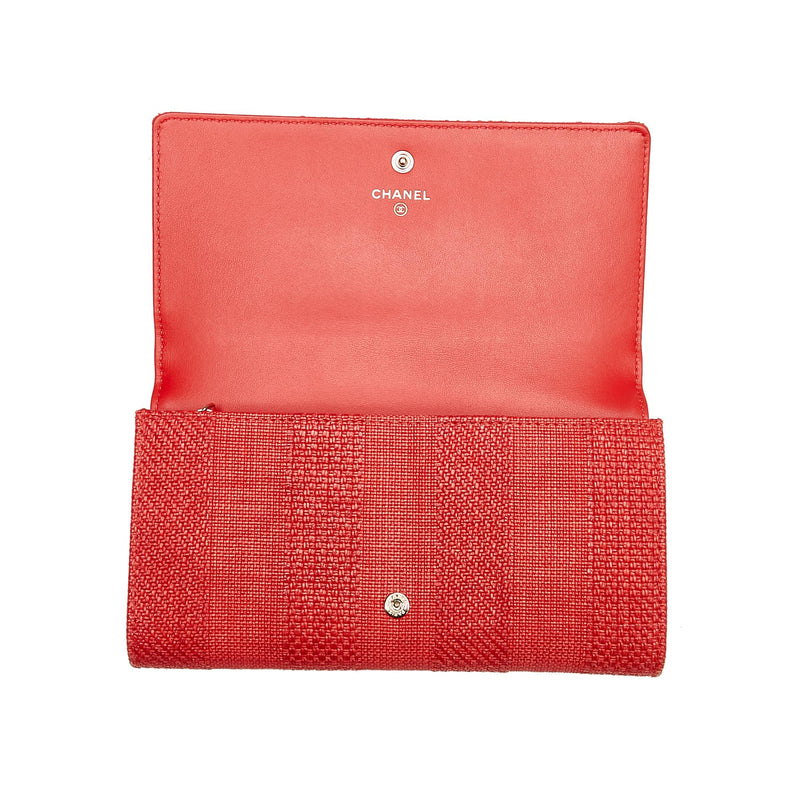 Chanel Deauville Tweed Long Wallet (SHG-29754)