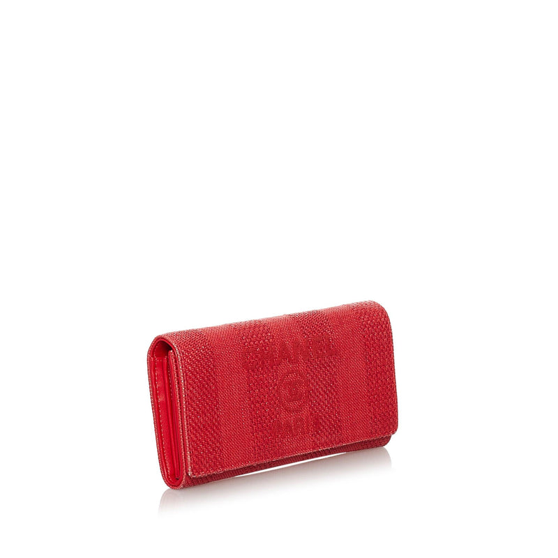 Chanel Deauville Tweed Long Wallet (SHG-29754)