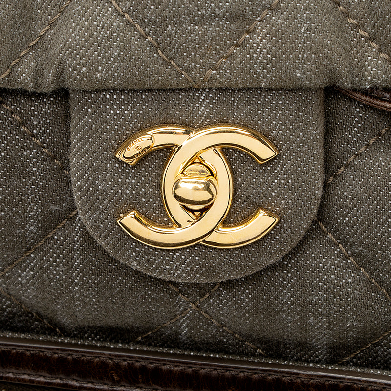 Chanel Denim Calfskin CC Drawstring Backpack (SHF-19072) – LuxeDH