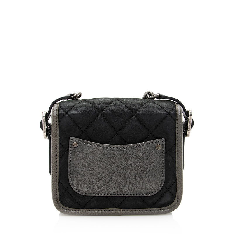 Chanel Iridescent Black Boston Bag
