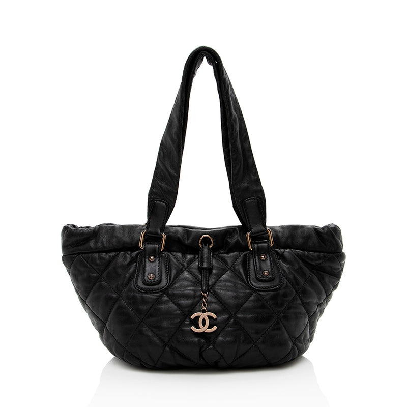 Chanel Bubble Quilt Bowler Bag  Brown Shoulder Bags Handbags  CHA706282   The RealReal