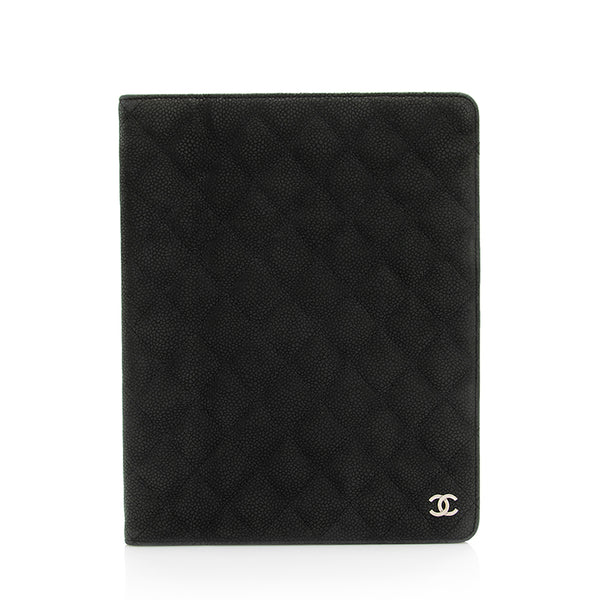 Chanel Matte Caviar Leather iPad Case - FINAL SALE (SHF-20079)