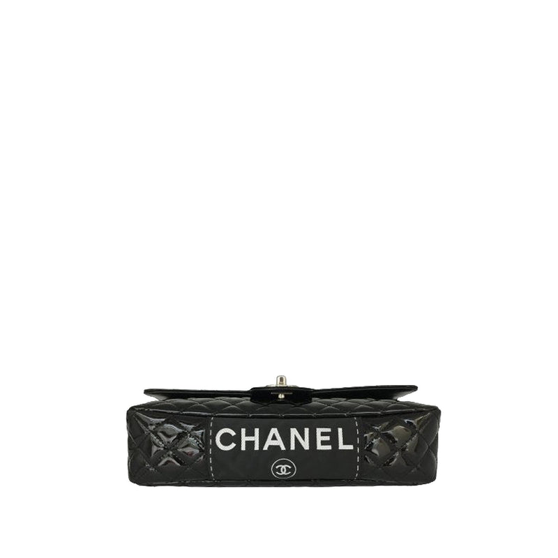 Chanel Medium Secret Label Patent Leather Flap Bag (SHG-34789