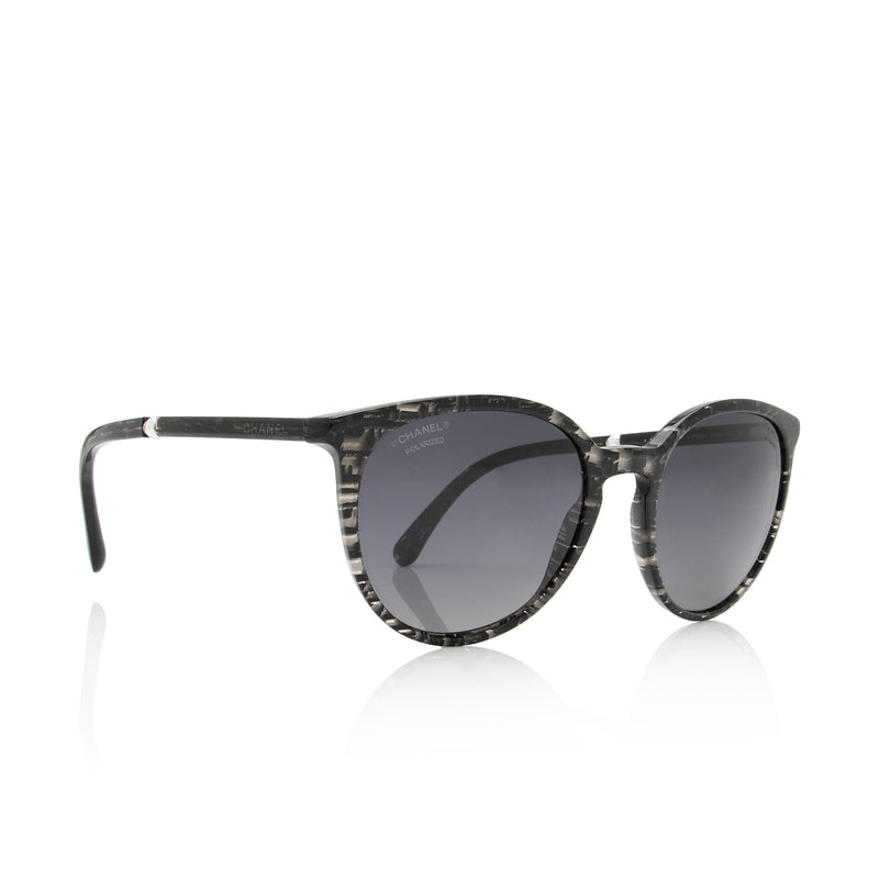 Chanel  Butterfly Sunglasses  Dark Blue Gray  Chanel Eyewear  Avvenice