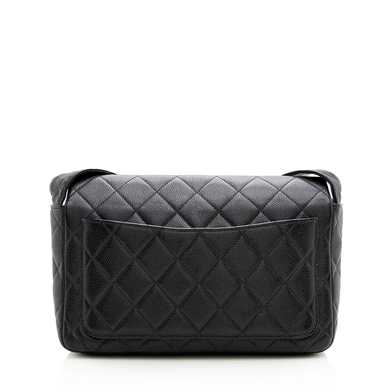 Chanel Grey Quilted Leather Mini Flap Shoulder Bag Chanel