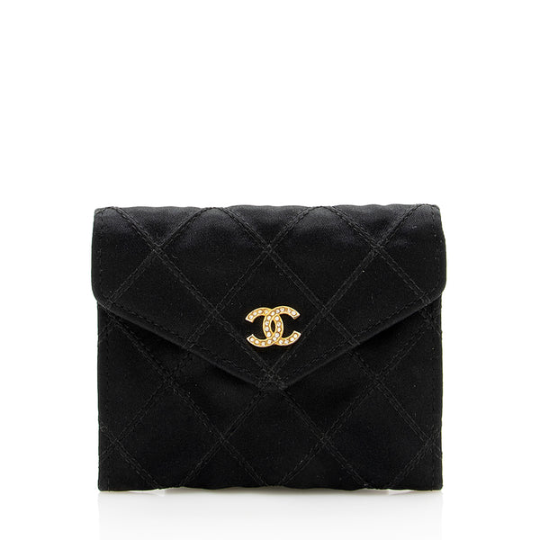 Chanel Vintage Satin Compact Coin Case (SHF-14692)