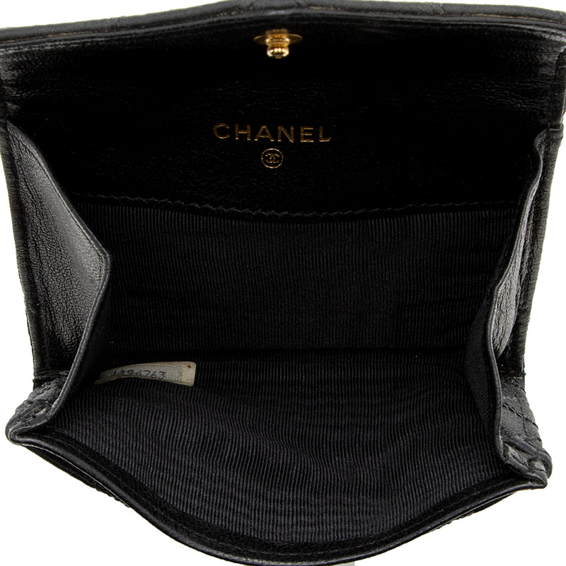 Chanel Vintage Satin Compact Coin Case (SHF-14692)