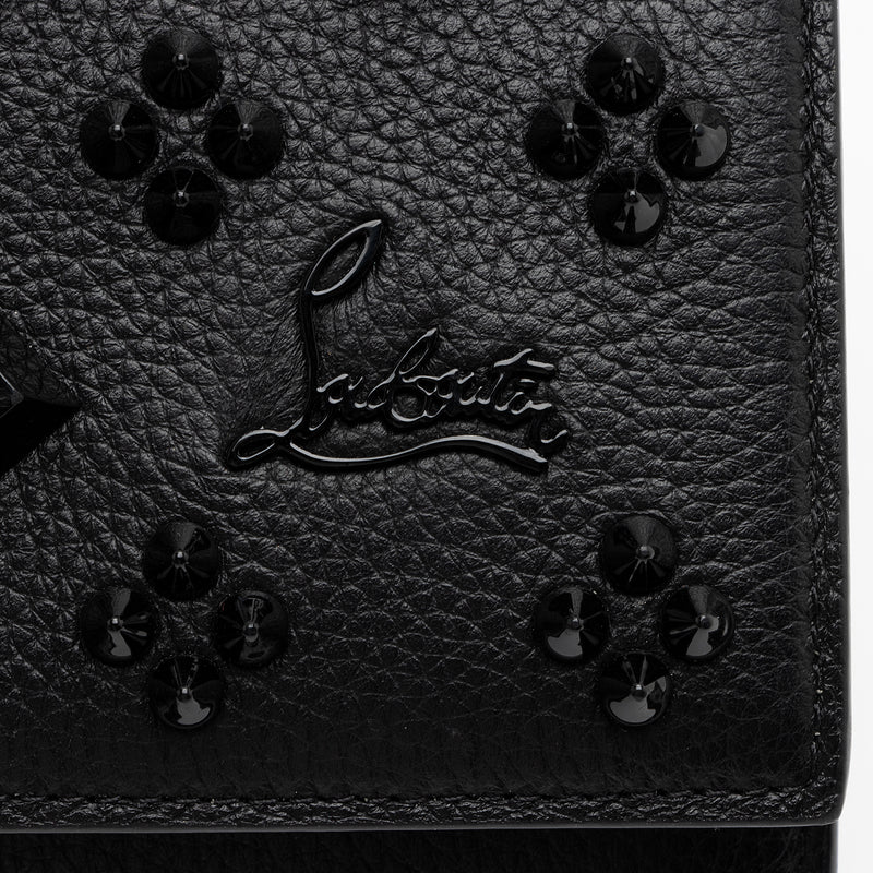 Paloma mini - Top handle bag - Calf leather and spikes Loubinthesky - Black  - Christian Louboutin