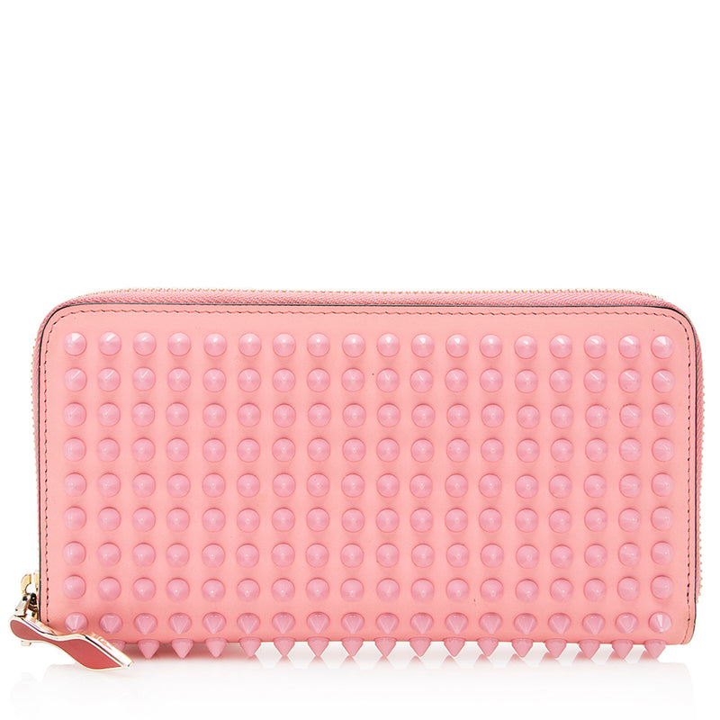 Authentic Christian Louboutin Panettone Zip Around Spike Wallet