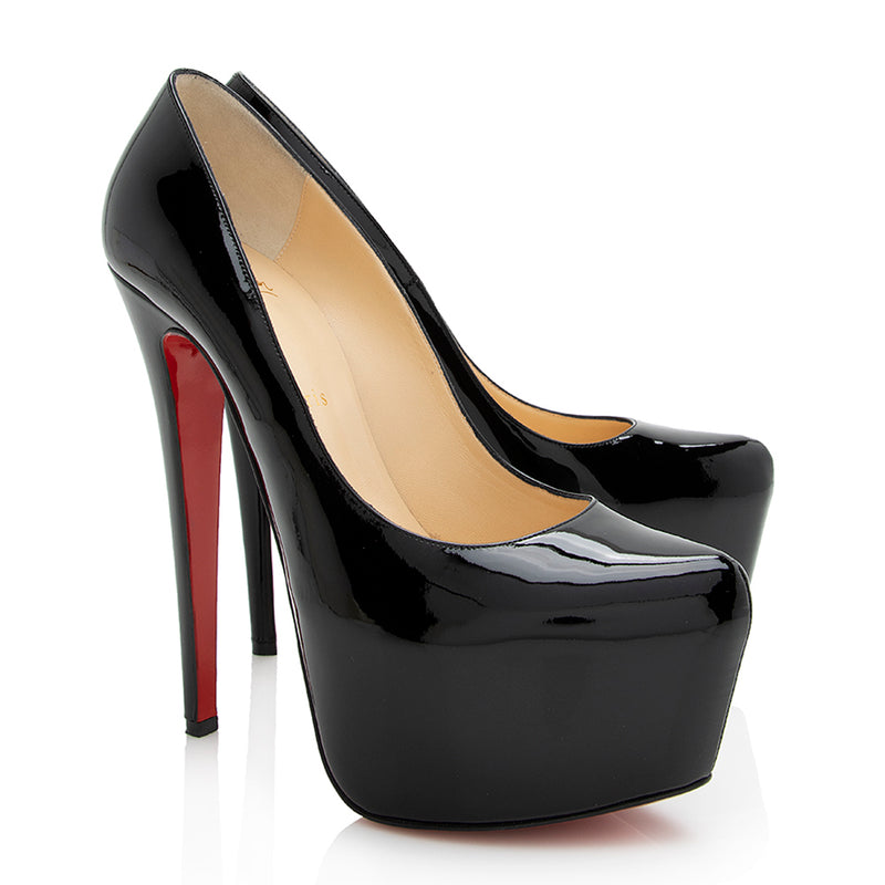 Christian Louboutin Patent Leather Daffodile Pumps - Size 10 / 40 (SHF-21816)