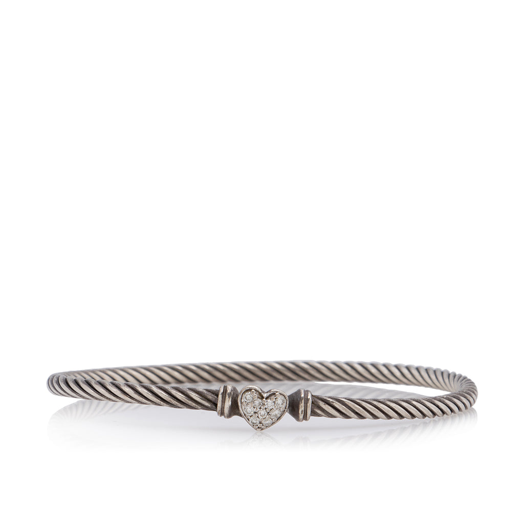 David Yurman Cable Collectibles Heart Bracelet