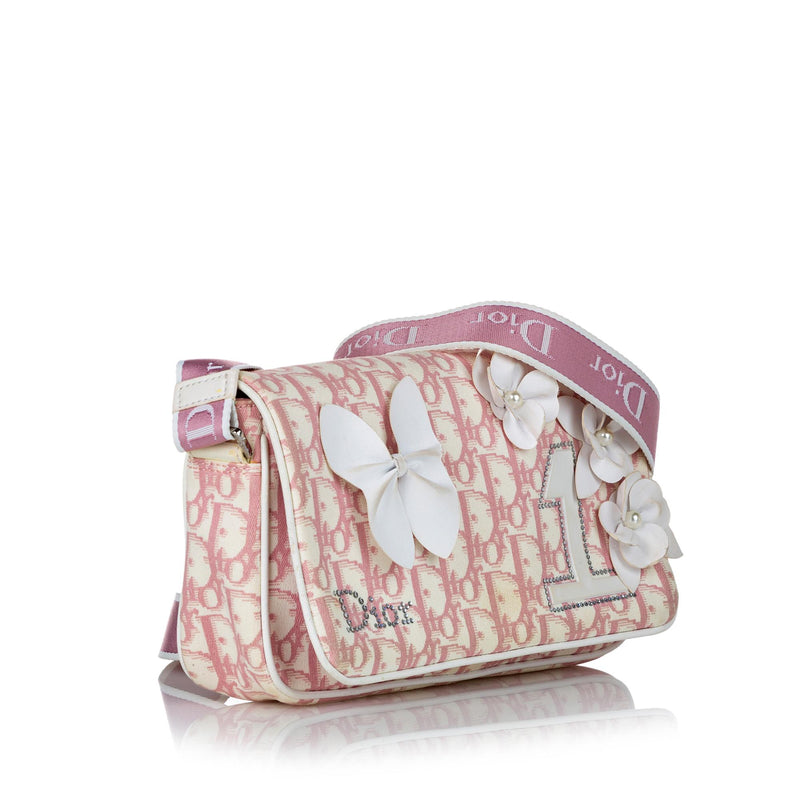 Dior, Bags, Authentic Christian Dior Monogram Pink Trotter Patent Boston  Shoulder Bag Purse
