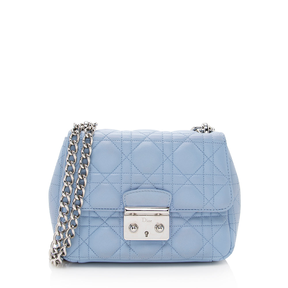 Prada - Authenticated Promenade Handbag - Leather Blue for Women, Never Worn