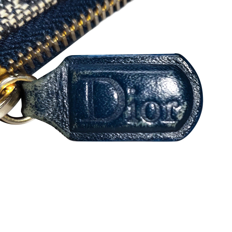 Vintage Christian Dior Mini Diorissimo Saddle Pochette Shoulder