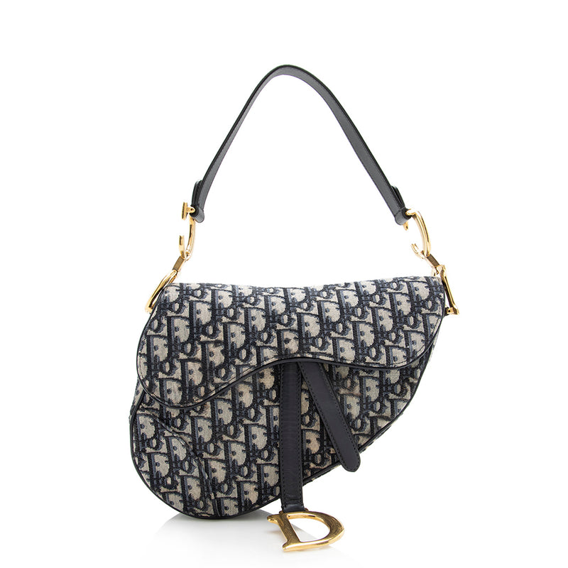 Dior - Authenticated Speedy Handbag - Cloth Navy for Women, Very Good Condition