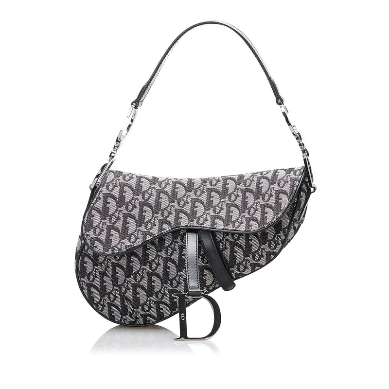 Dior Black Ultra Matte Calfskin Mini Saddle Bag - Preloved Dior Bags