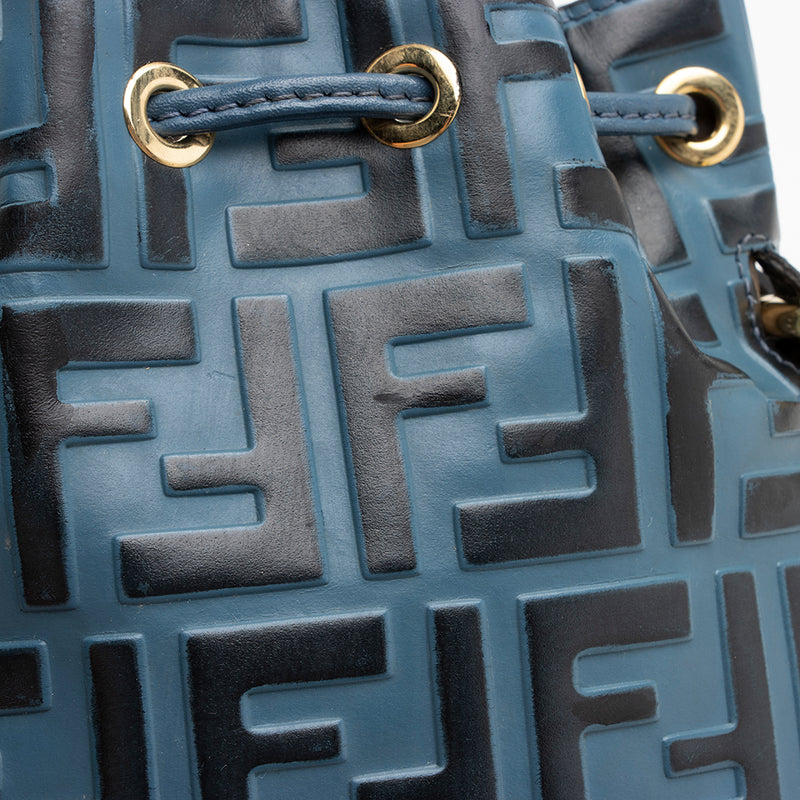 Fendi FF Tapestry Mon Tresor Mini Bucket Bag (SHF-GhSmGT) – LuxeDH