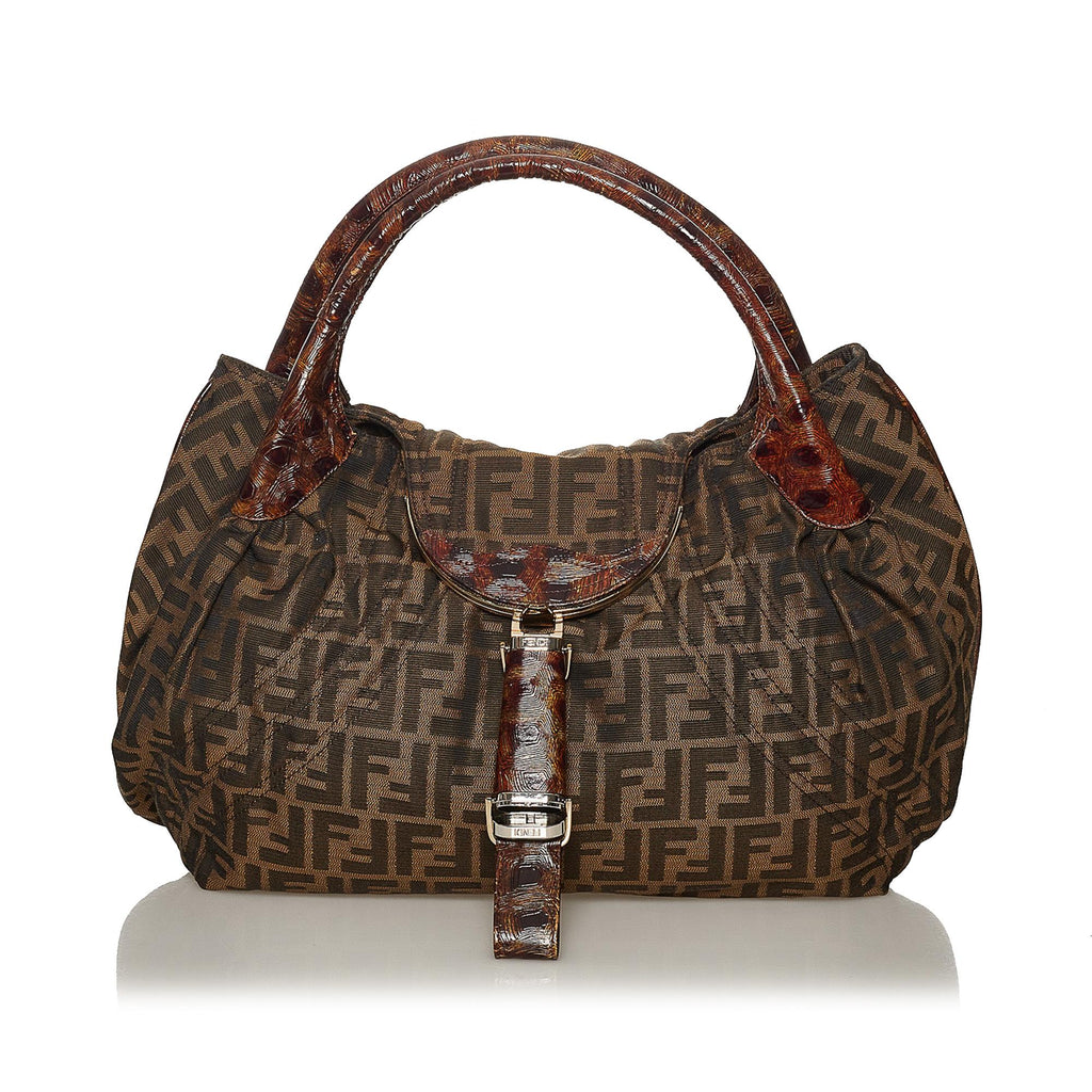 Fendi Zucca Spy Canvas Handbag (SHG-28363) – LuxeDH