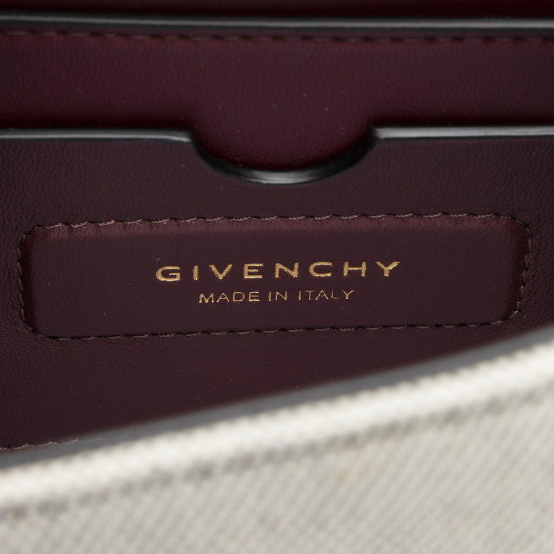 Givenchy Leather Canvas Eden Medium Shoulder Bag (SHF-23474) – LuxeDH