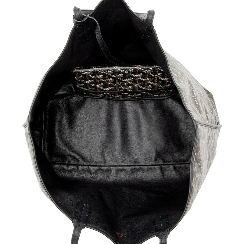 Authentic Goyard ANJOU GM Reversible Canvas/Leather Tote Bag