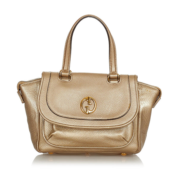 Gucci 1973 Leather Handbag (SHG-24397)