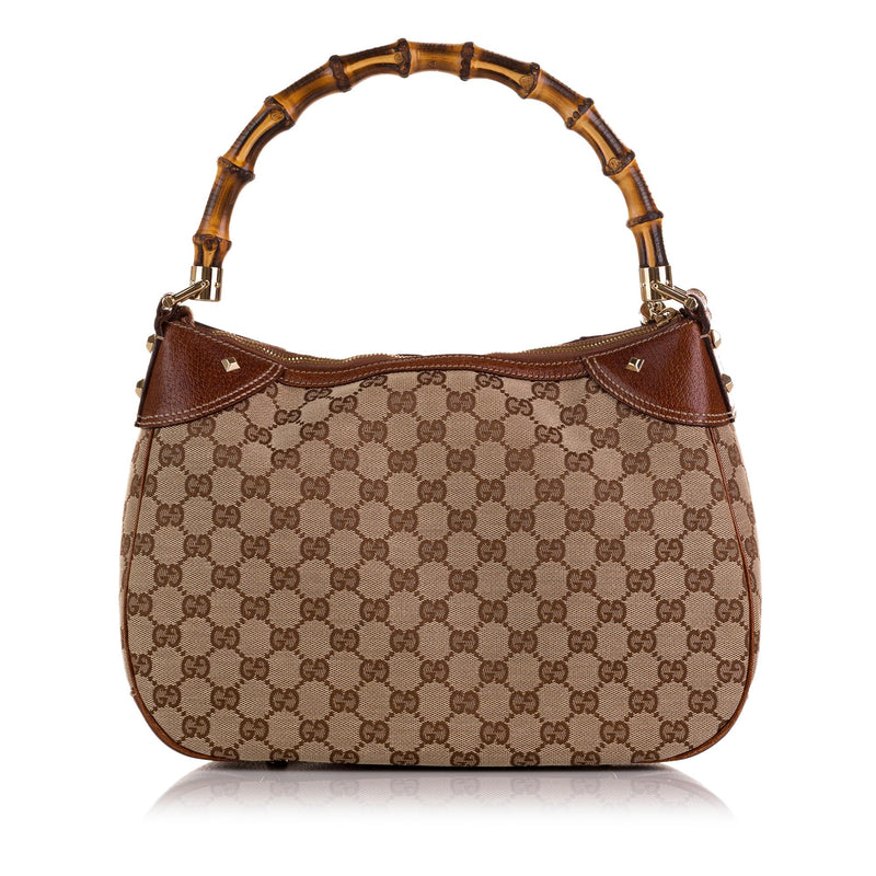 Gucci Bamboo GG Canvas Handbag (SHG-CCTUmU) – LuxeDH