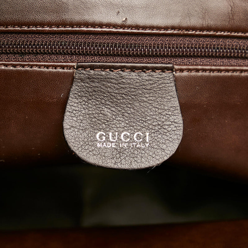 Gucci Bamboo Leather Handbag (SHG-25568) – LuxeDH