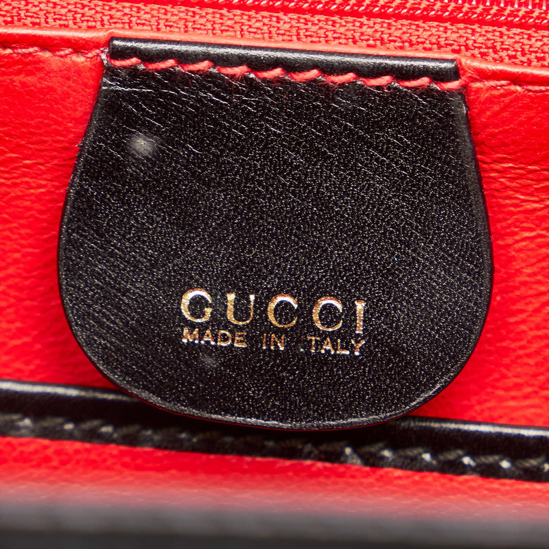 Gucci Bamboo Night Leather Satchel (SHG-27074)