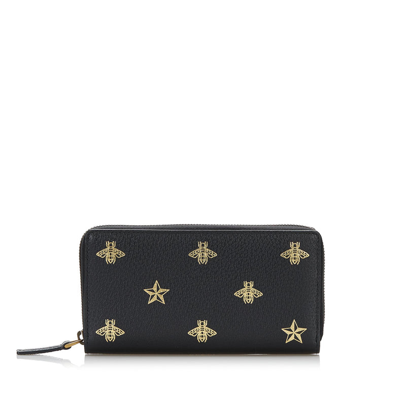 Gucci Bee Star Continental Zip Wallet (SHG-36984) – LuxeDH