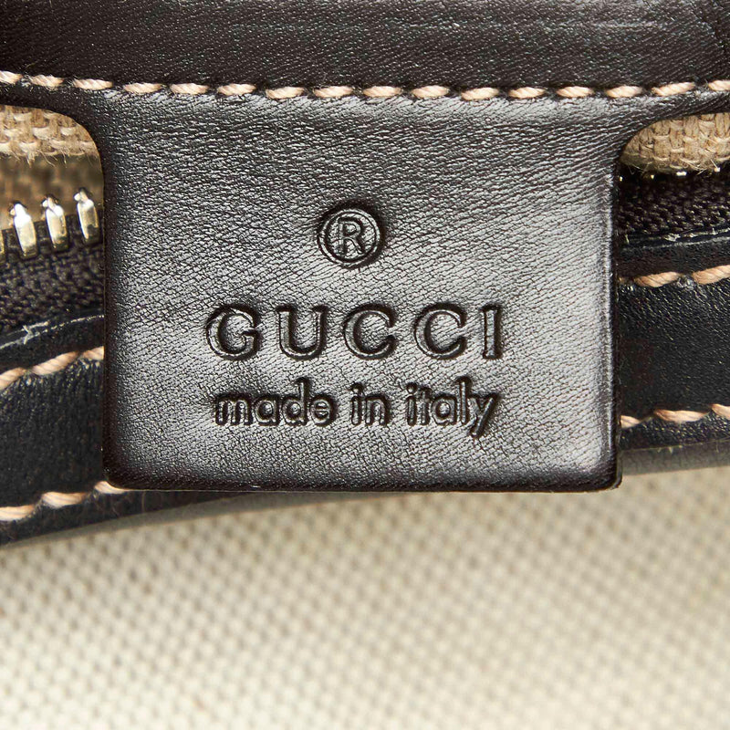 Gucci GG Canvas Crest Hobo Bag (SHG-28708) – LuxeDH