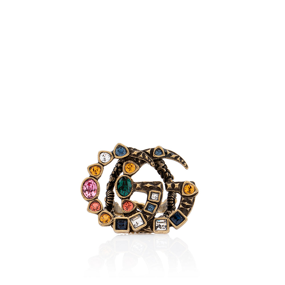 Gucci Crystal GG Ring - Size 6 1/2 (SHF-18555) – LuxeDH