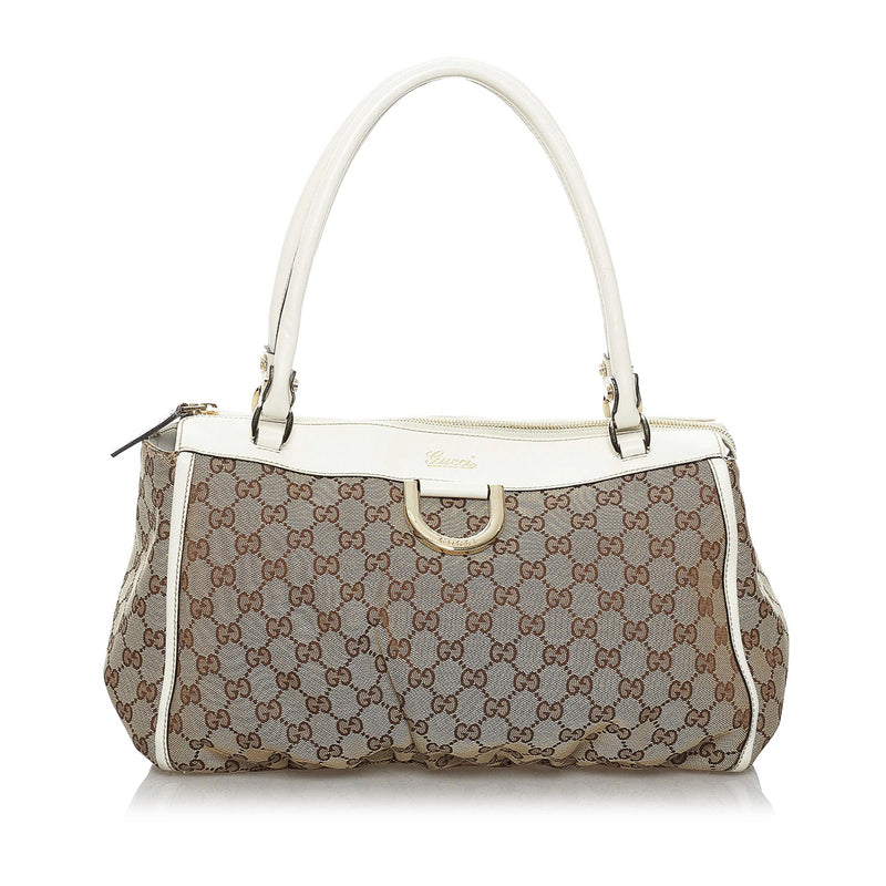 Gucci Vintage - GG Supreme Coated Canvas Abbey-D Ring Tote Bag