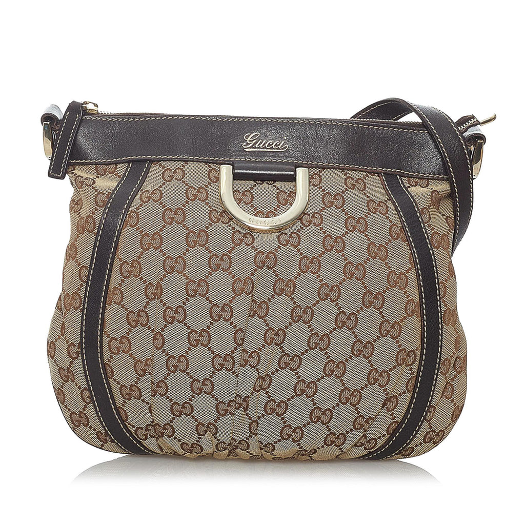 Gucci Pre-owned Abbey D-Ring GG Canvas Shoulder Bag - Brown