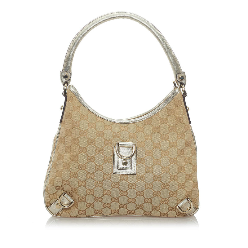 Gucci Pre-Owned Classic GG Canvas Abbey D-Ring Shoulder Bag - Farfetch