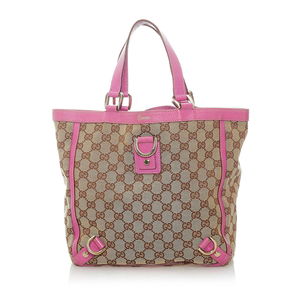 Gucci GG Abbey D-Ring Canvas Tote Bag (SHG-33683) – LuxeDH