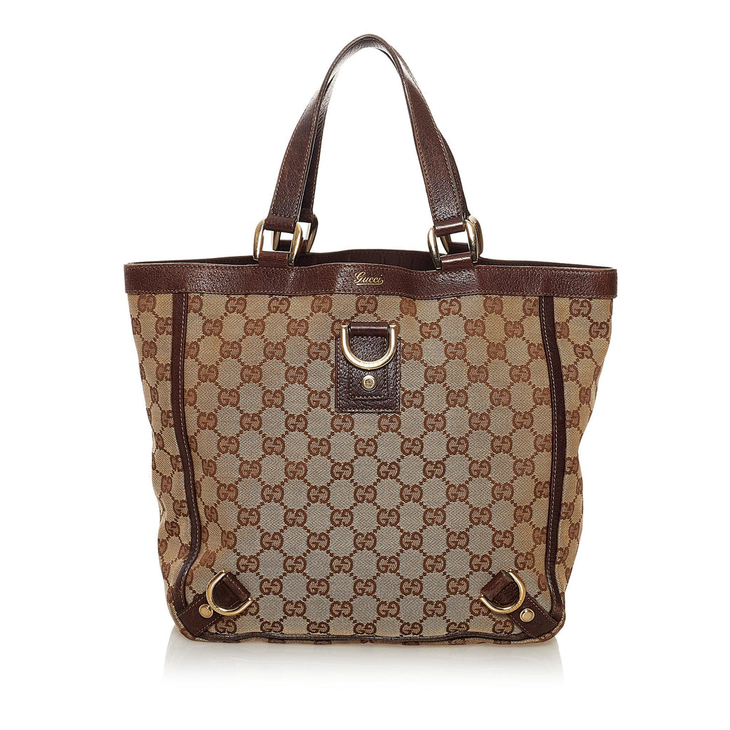 Gucci GG Canvas Abbey D-Ring Tote Bag (SHG-34724) – LuxeDH