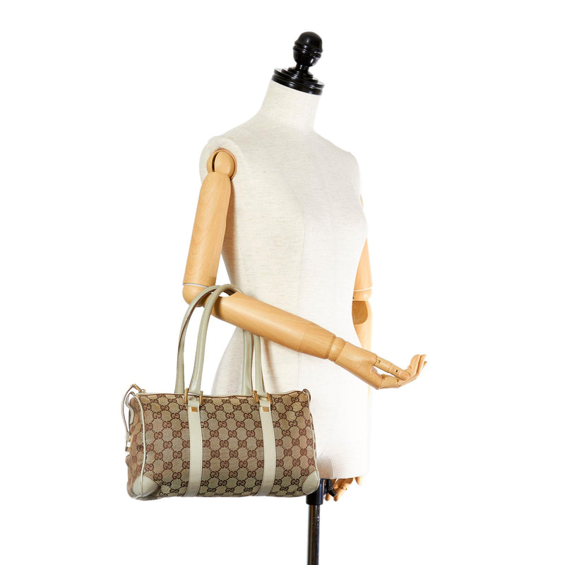 Gucci GG Canvas Crest Hobo Bag (SHG-28708) – LuxeDH