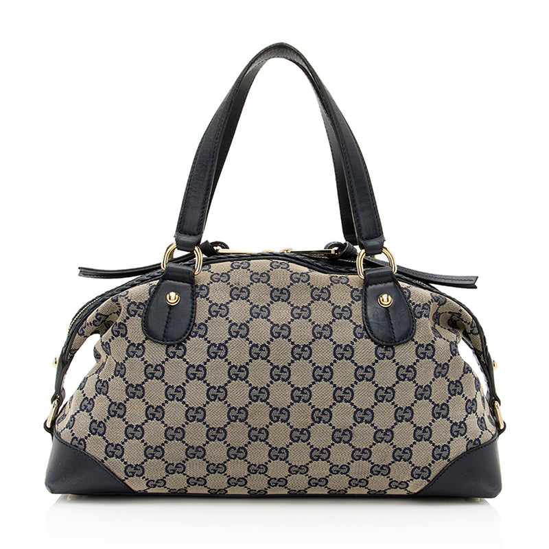 Buy the Gucci Monogram Boston Large Bag