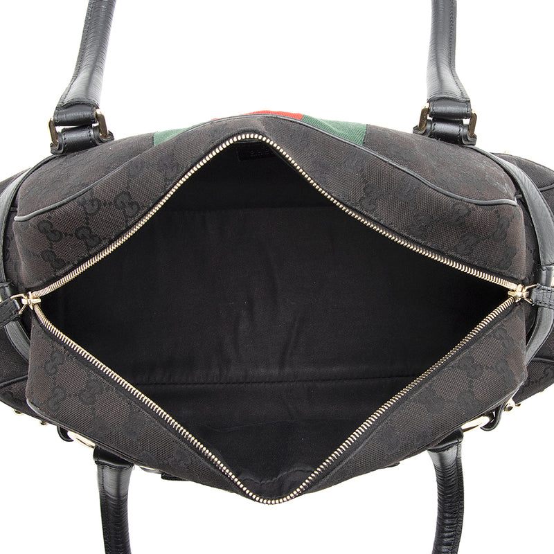 Gucci GG Canvas Boston Bag (SHG-24437) – LuxeDH