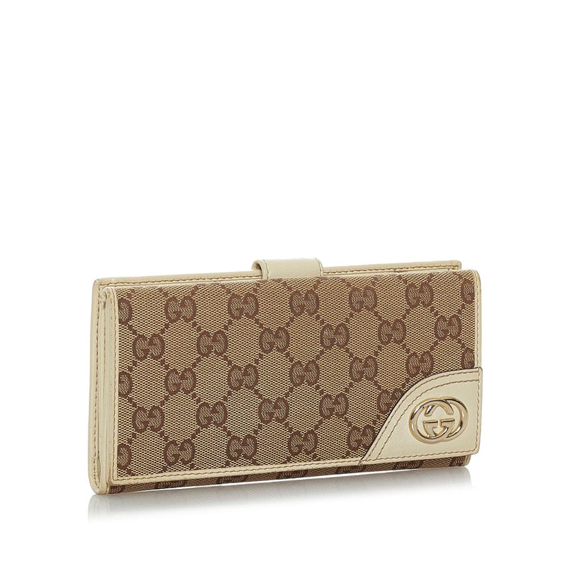 Gucci GG Marmont Continental Wallet, Beige, GG Canvas