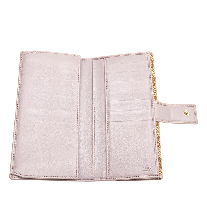 Gucci GG Canvas Web Small Wallet (SHG-33778) – LuxeDH
