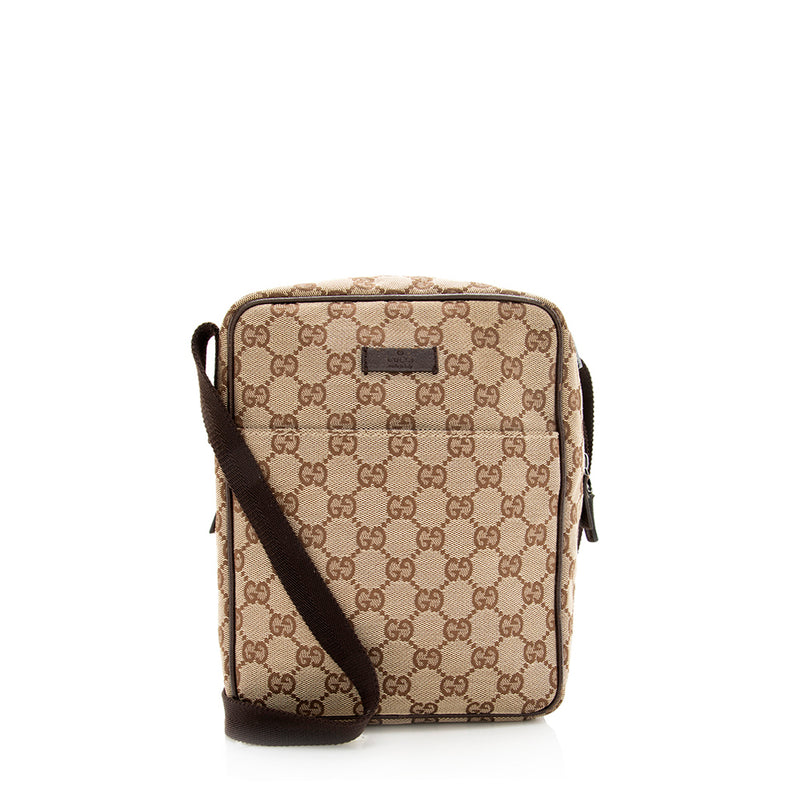 Gucci Crossbody in Brown, Fabric | Handbag Clinic