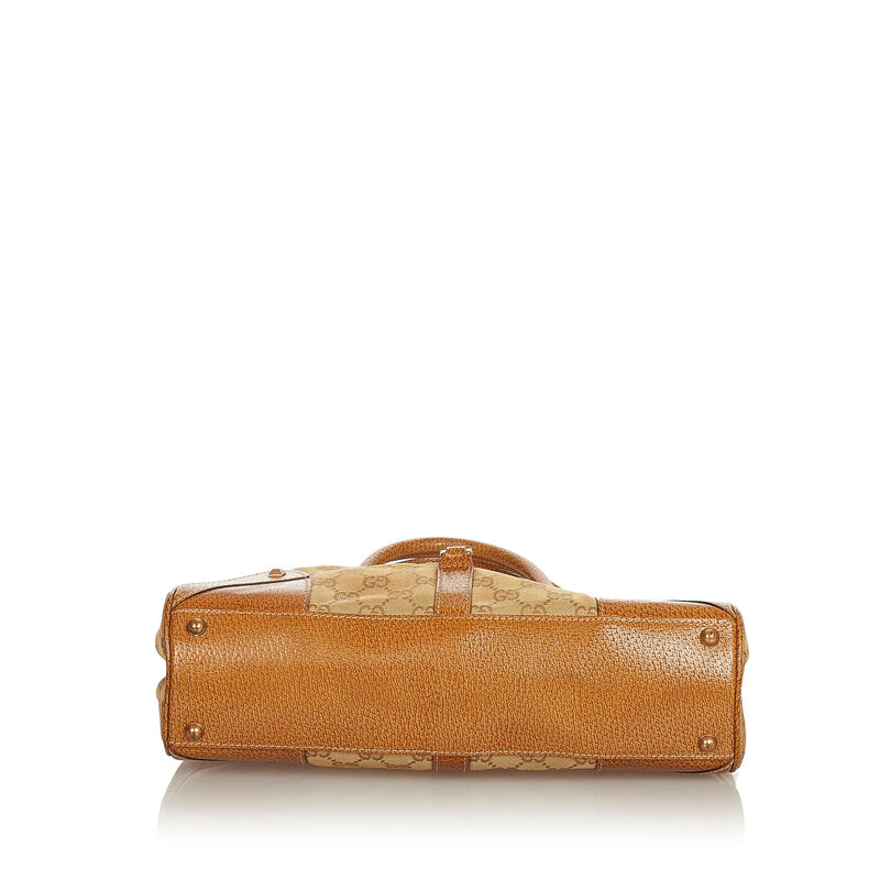 Gucci GG Canvas Nailhead Pochette - Brown Shoulder Bags, Handbags -  GUC193817