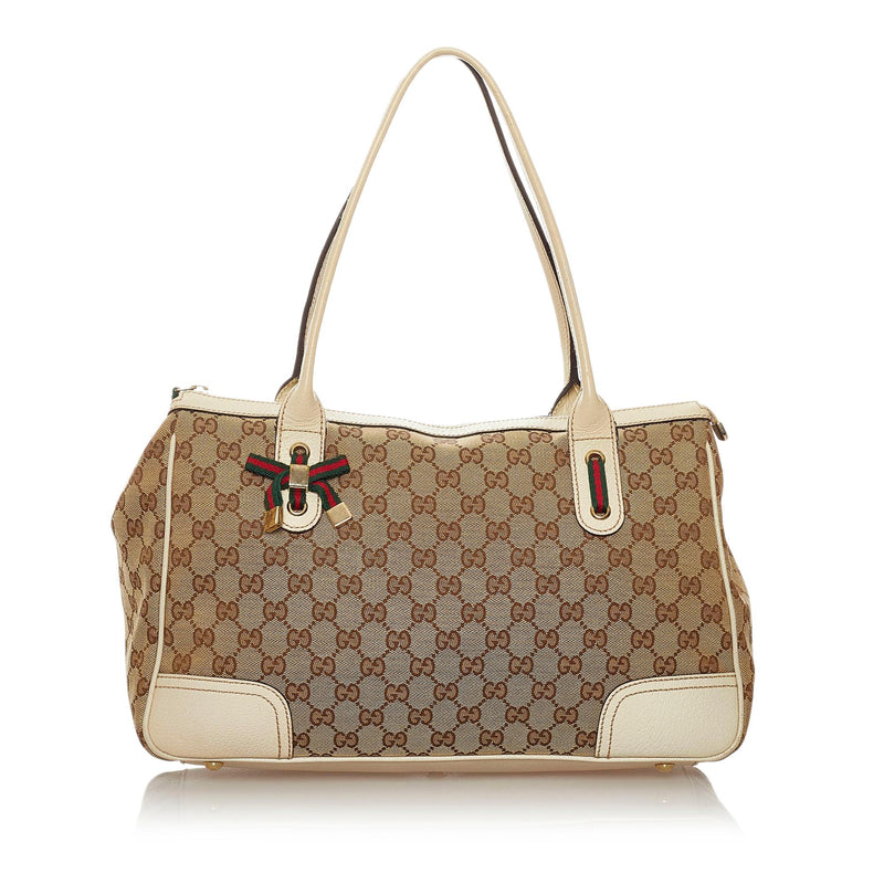 Gucci GG Canvas Princy Tote Bag (SHG-RgGUyG) – LuxeDH