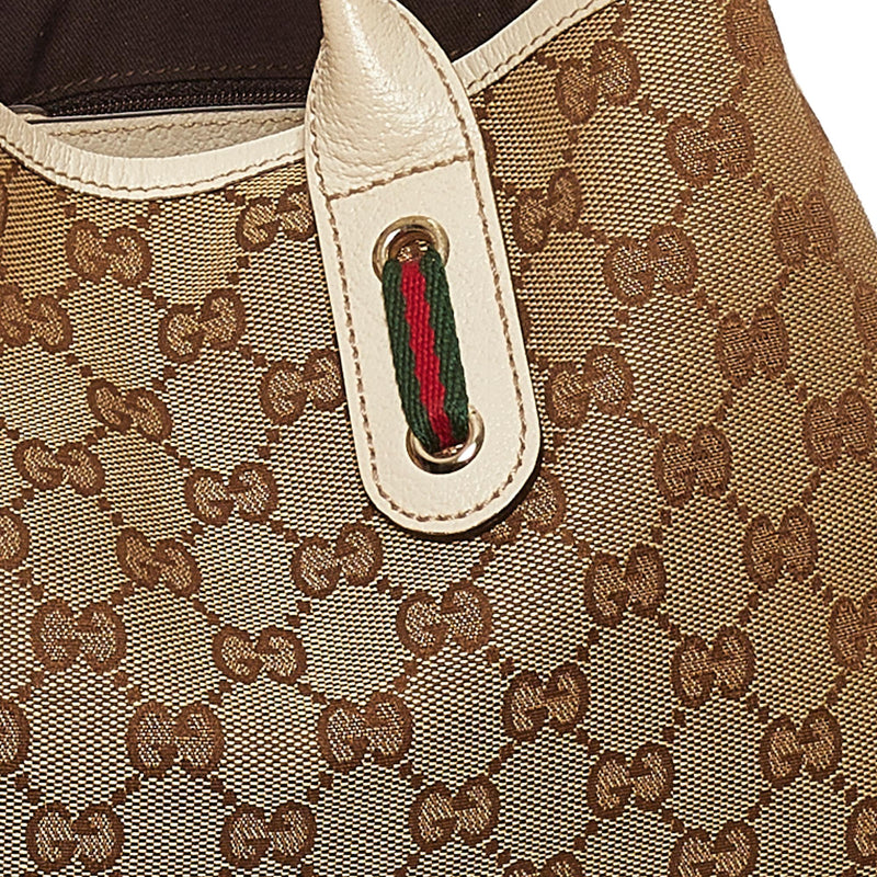 Brown Gucci monogram GG Canvas Princy Shoulder Bag