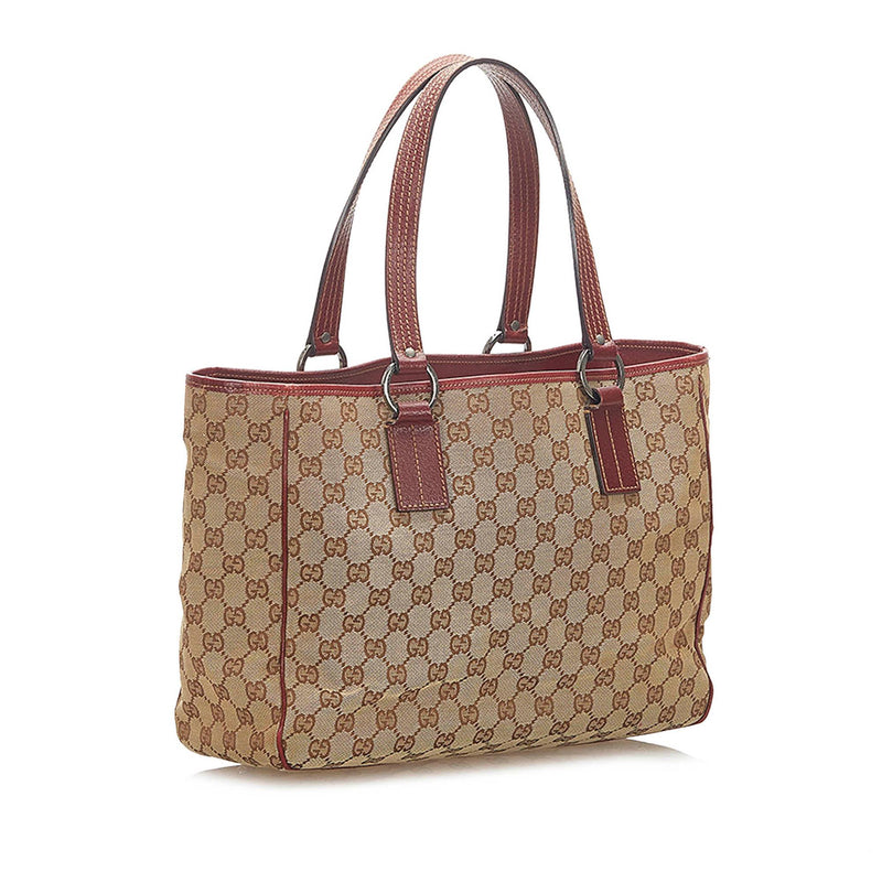 Gucci Web Canvas Tote Bag (SHG-27347) – LuxeDH