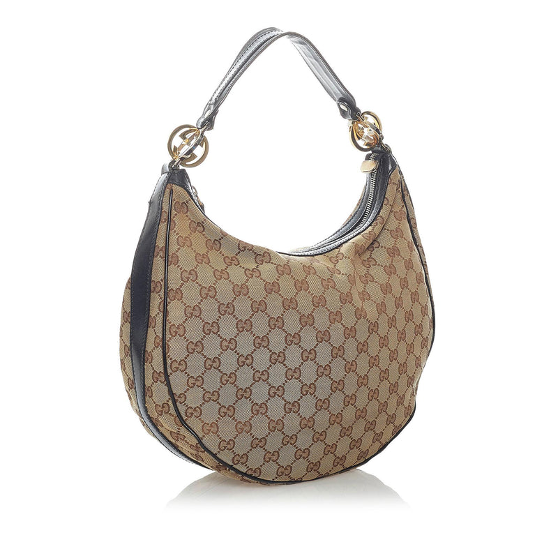 Gucci, Bags, Gucci Monogram Twin Hobo Shoulder Bag