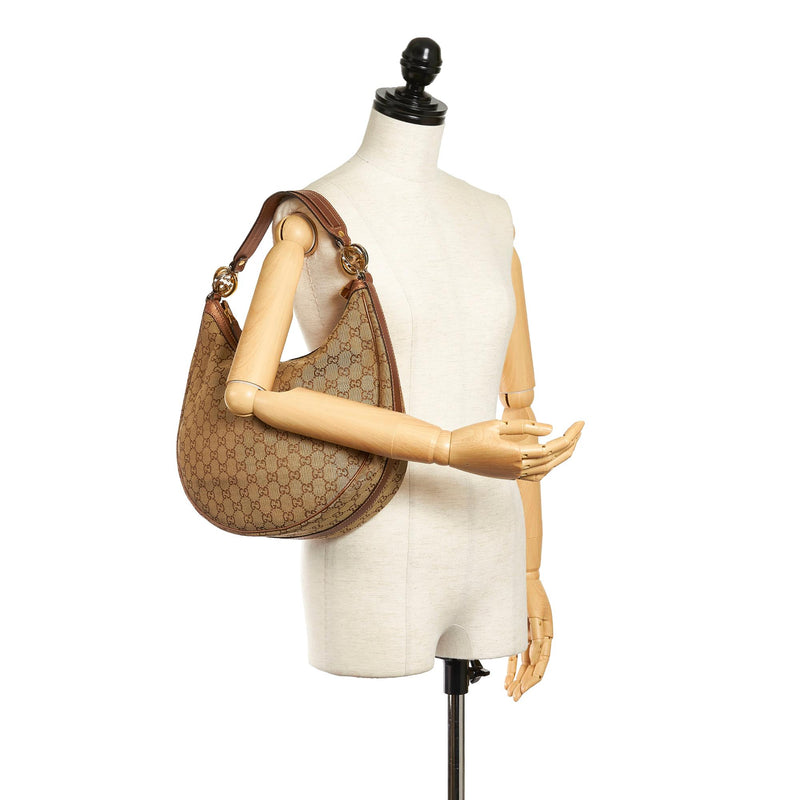 Gucci GG Canvas Twins Hobo Bag (SHG-29990) – LuxeDH